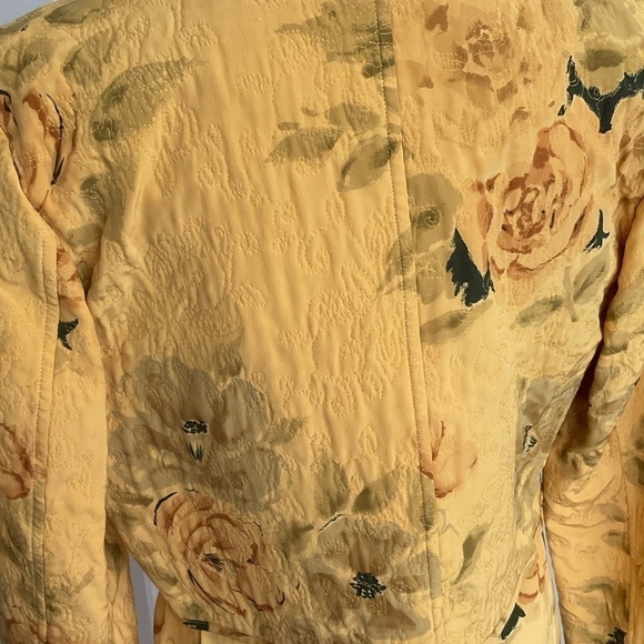 Louis Feraud Yellow Floral Blazer and Dress Set - Picture 5 of 15